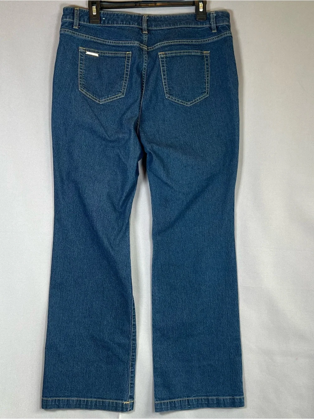 Michael Kors Dark Blue Denim Hugh Rise Straight Leg Utility Style Jeans
